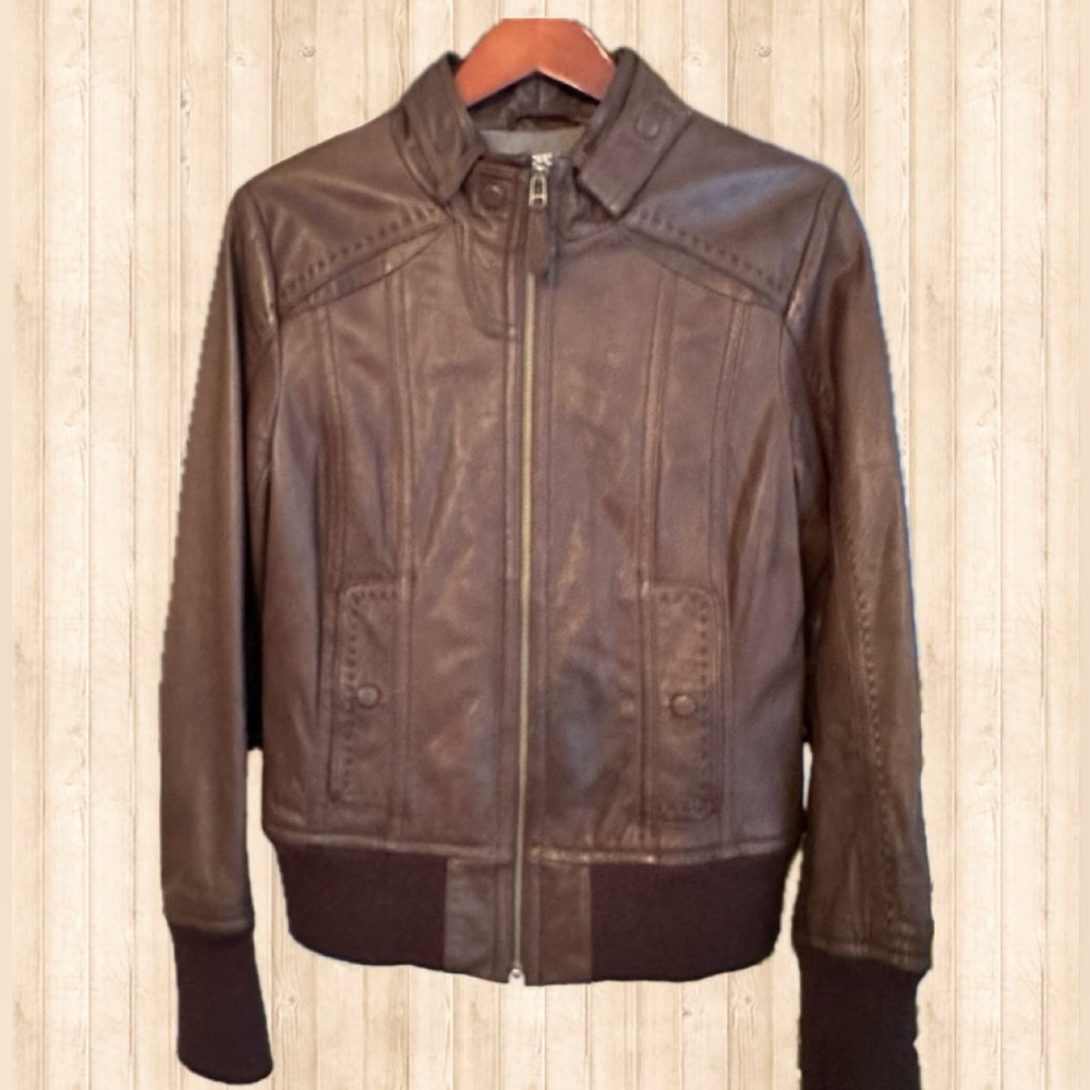 Danier Brown Leather Jacket